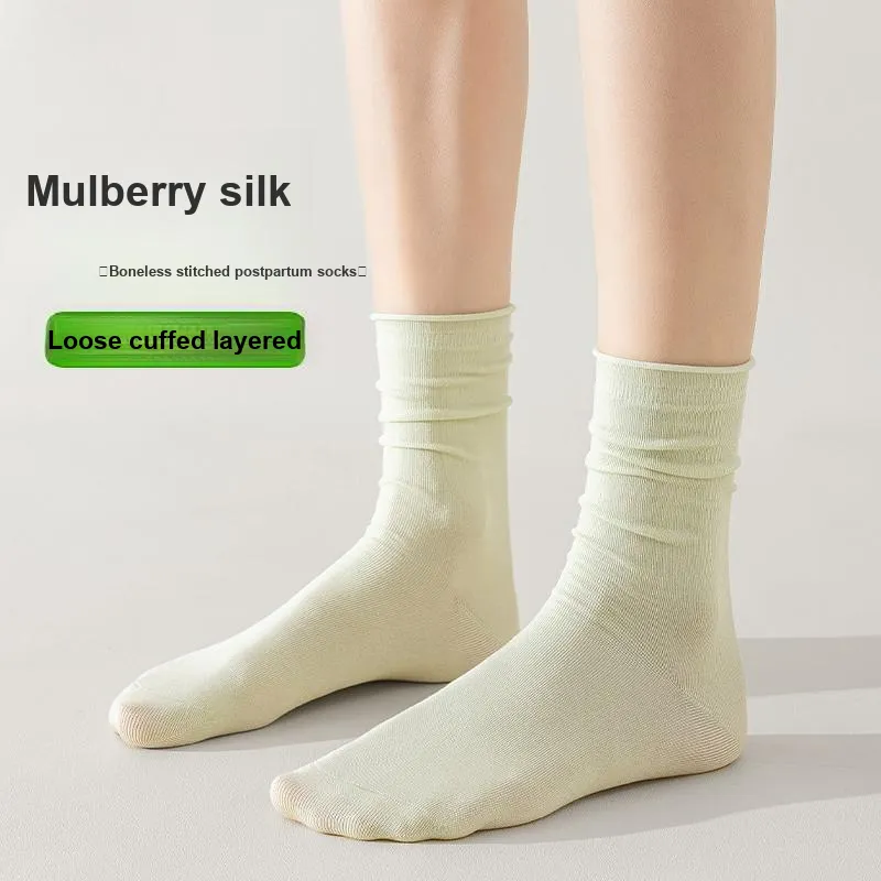 MIIOW Mid Calf Socks Women's 4 Pack-11