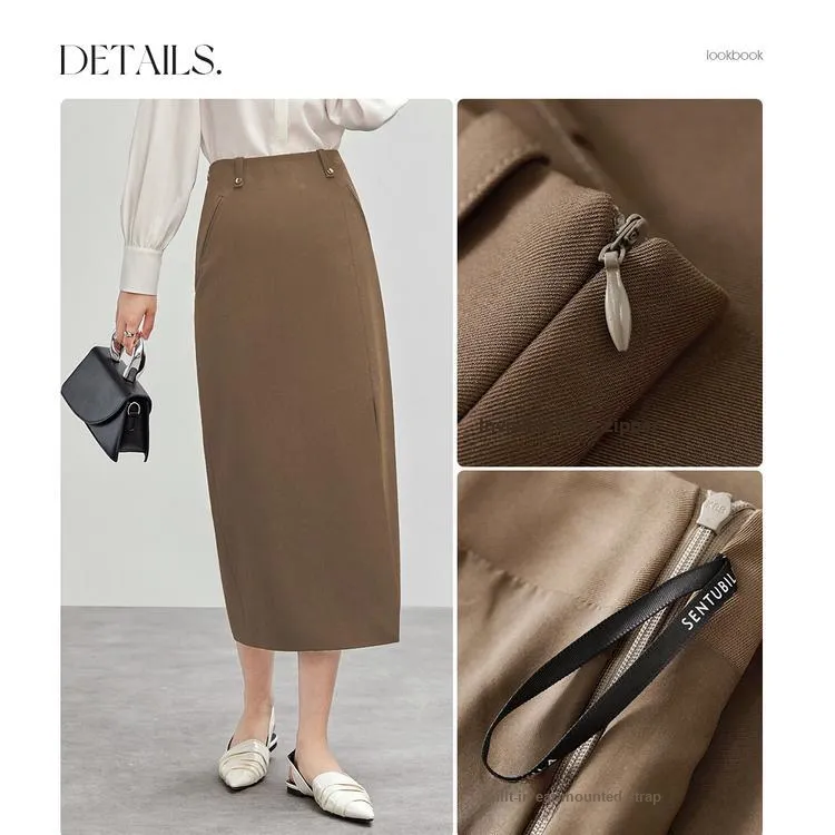 SENTUBILA Casual Long Skirts Women's-3