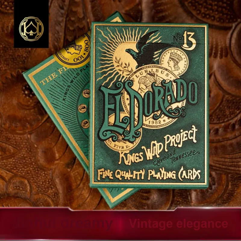 Huiqi Flower Cutting El Dorado Gold Kingdom Kwp Jackson Robinson Poker Cards-1