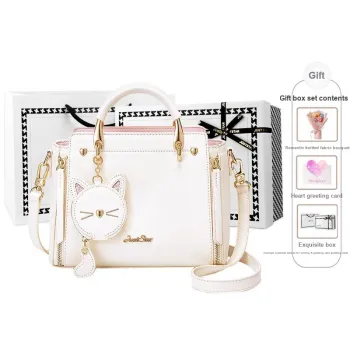 JUST STAR Synthetic Leather Shoulder Bag Crossbody Bag Handbag Regular Women's White/Black/Pink/Blue