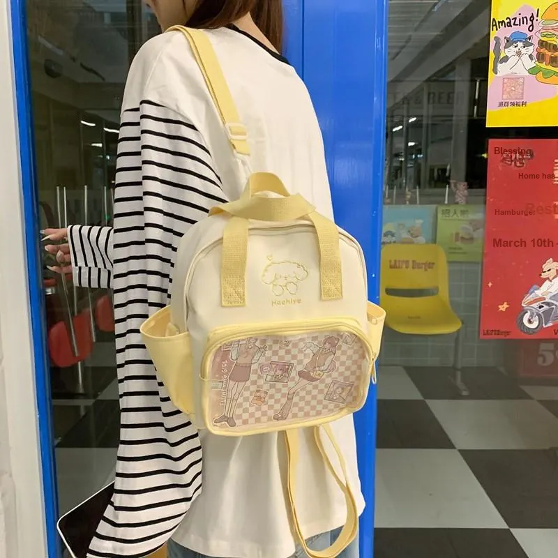 Single Warehouse Twill Backpack Handbag Regular Unisex Multicolor-9