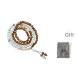 Green Sandalwood-Dyed Snow Lucky Cat Multi-Wrap Style