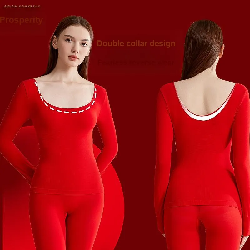 GRACEWELL Thermal Set Women's Red-2