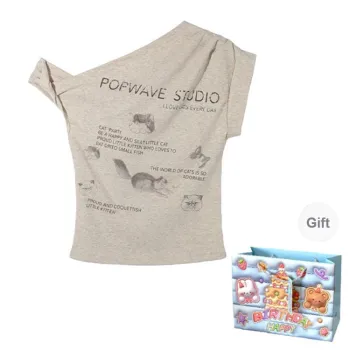 BRASS SCOUT T Shirts Women's Light Gray Shopping Bag