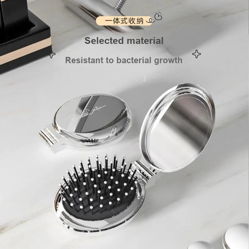 ZHENZI Good Looking Minimalist Style Foldable Small Comb Mirror Portable, Mini, And Compact For Easy Carrying-2