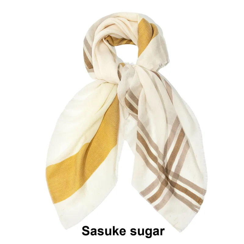 Shanghai Story 100% Sheep Wool Knit Scarves Women's Multiple Colors-4