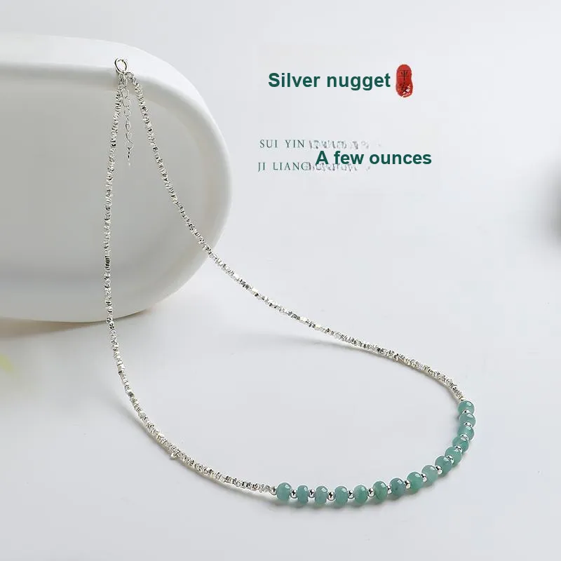 With The Heart Of The Jade Glutinous Jade Jadeite Necklaces Women's-1