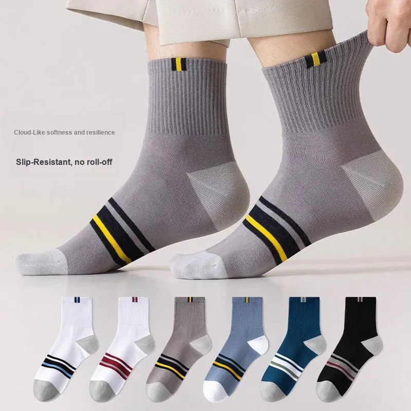 Lan Miao Mid Calf Socks Men's 5 Pack-2