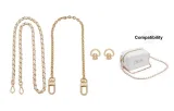 White Leather Chain 100cm+Decorative Chain 40cm[Includes Modified Tool]