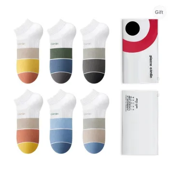 PIERRE CARDIN Mid Length Ankle Socks Men's 6 Pack