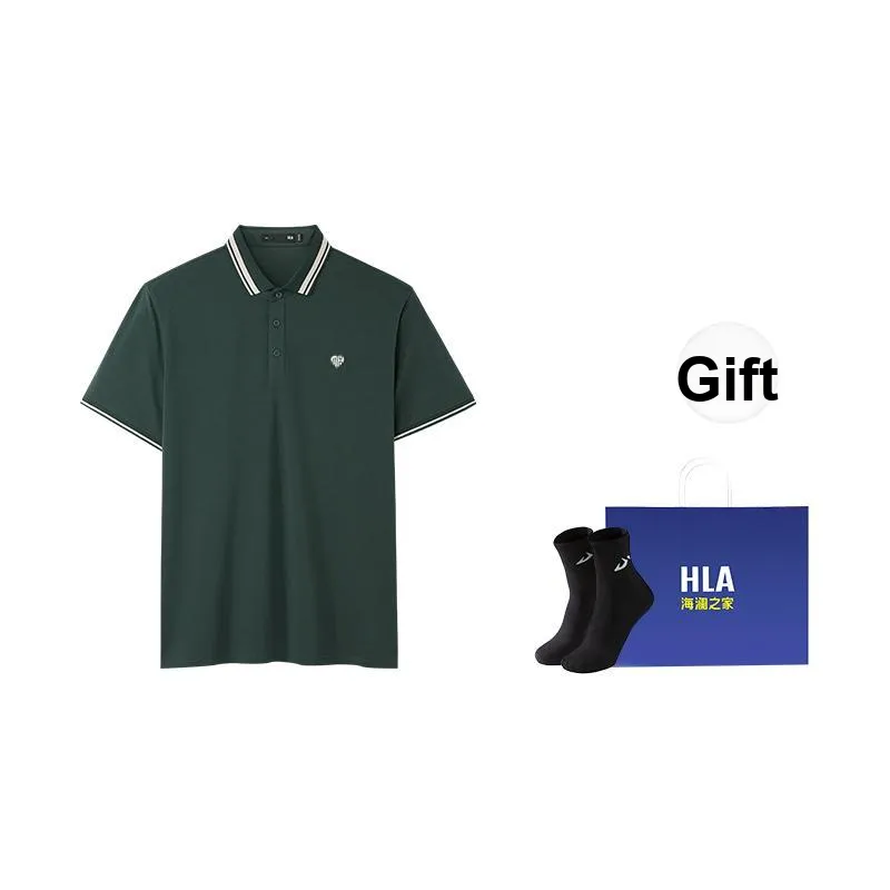 HLA The Heart Is The Series Polo Shirt Men's-0