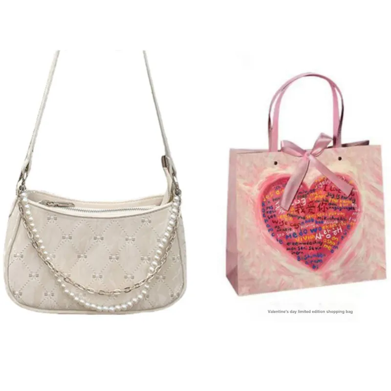 OTA PU Shoulder Bag Crossbody Bag Regular Women's Ecru Pink Black-26