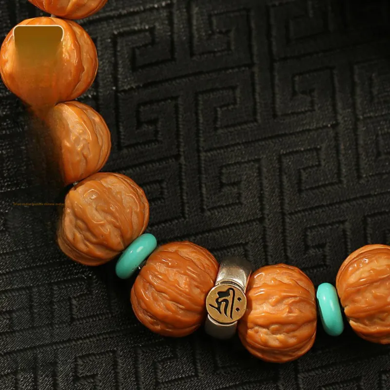 LIBALU Monkey Head Walnut Bracelets Unisex-10