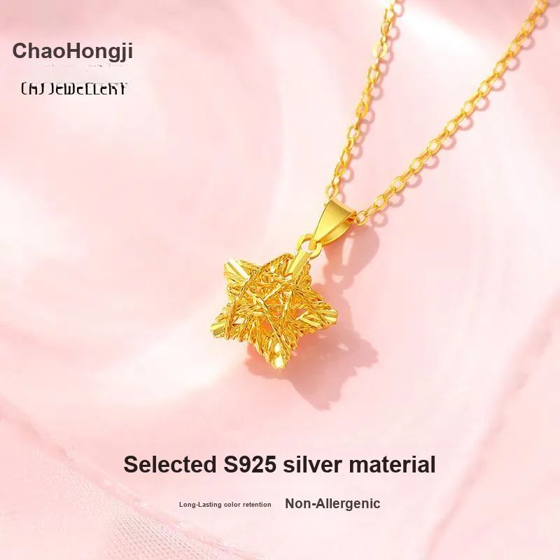 CHAOHONGJI 925 Sterling Silver Necklaces Women's-2