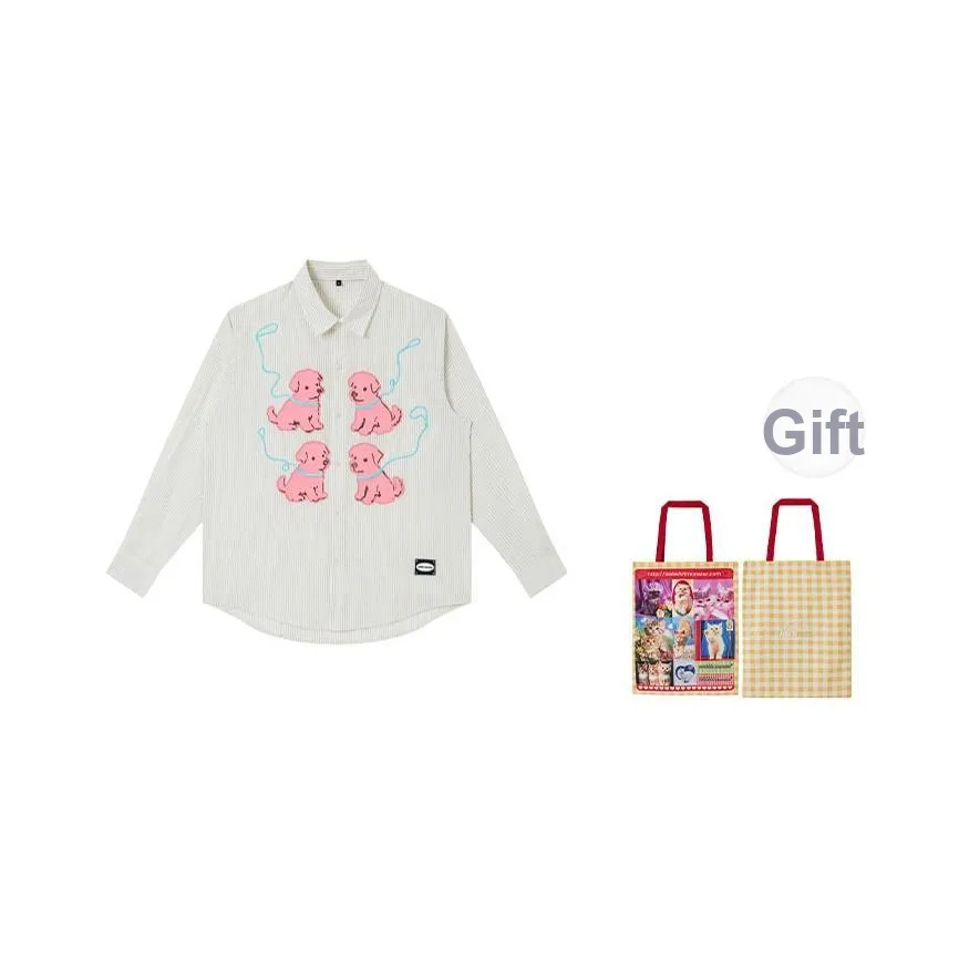 EeeeArtmonster Унисекс Длинный Рукав Рубашка Унисекс