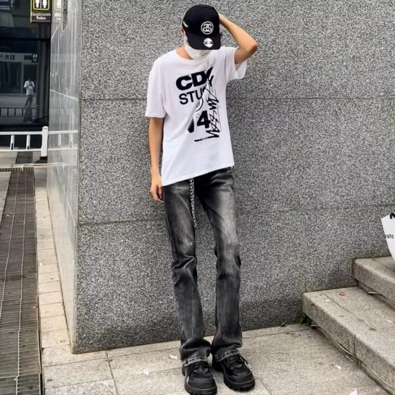 CORNILOT Jeans Unisex Black Gray Color-3