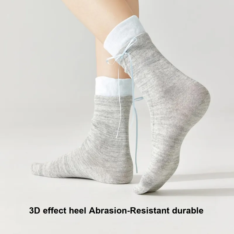 Temooues Mid Calf Socks Women's Combo Set-3