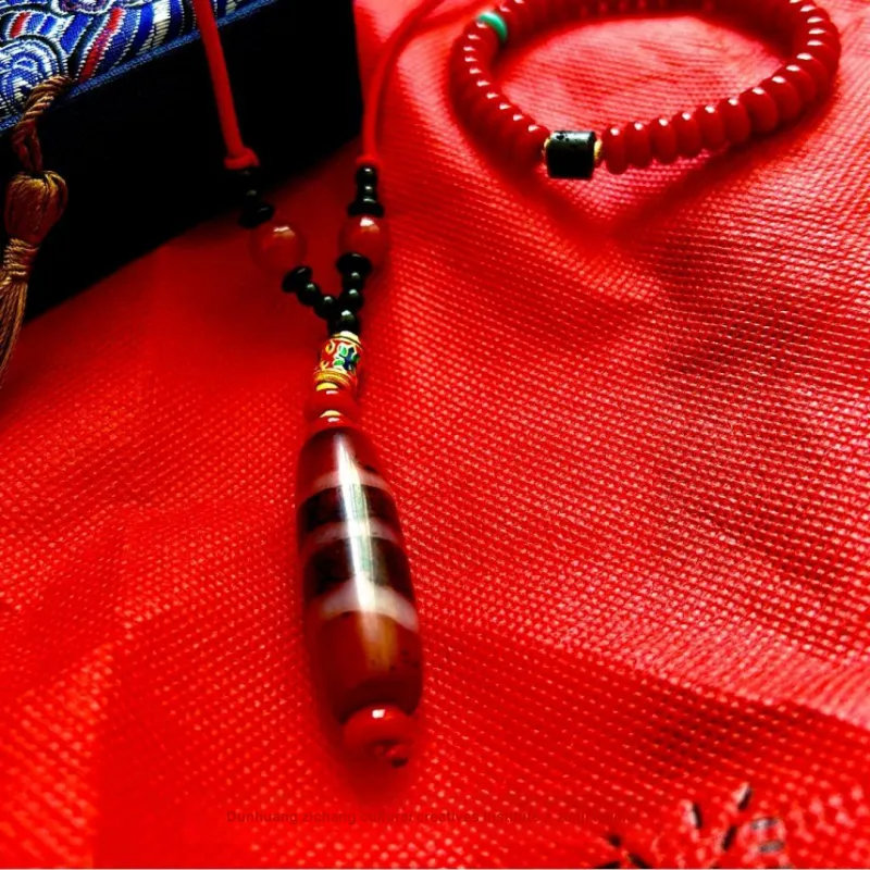 ZANJICHUANQI Agate Pendant Necklaces Unisex-5