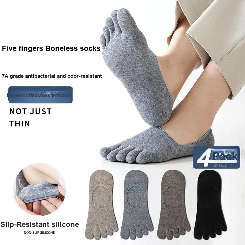 MIZU No Show Socks Men's 4 Pack-1