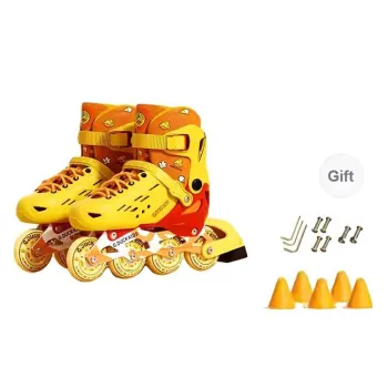 SND x B.Duck Inline Skates Roller Skating Kids' Yellow