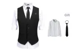 Black (Comes with Shirt+Tie)