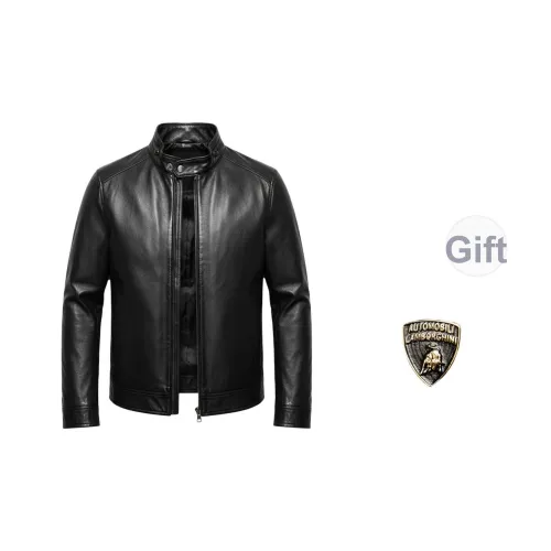 AUTOMOBILI LAMBORGHINI Кожаная куртка унисекс