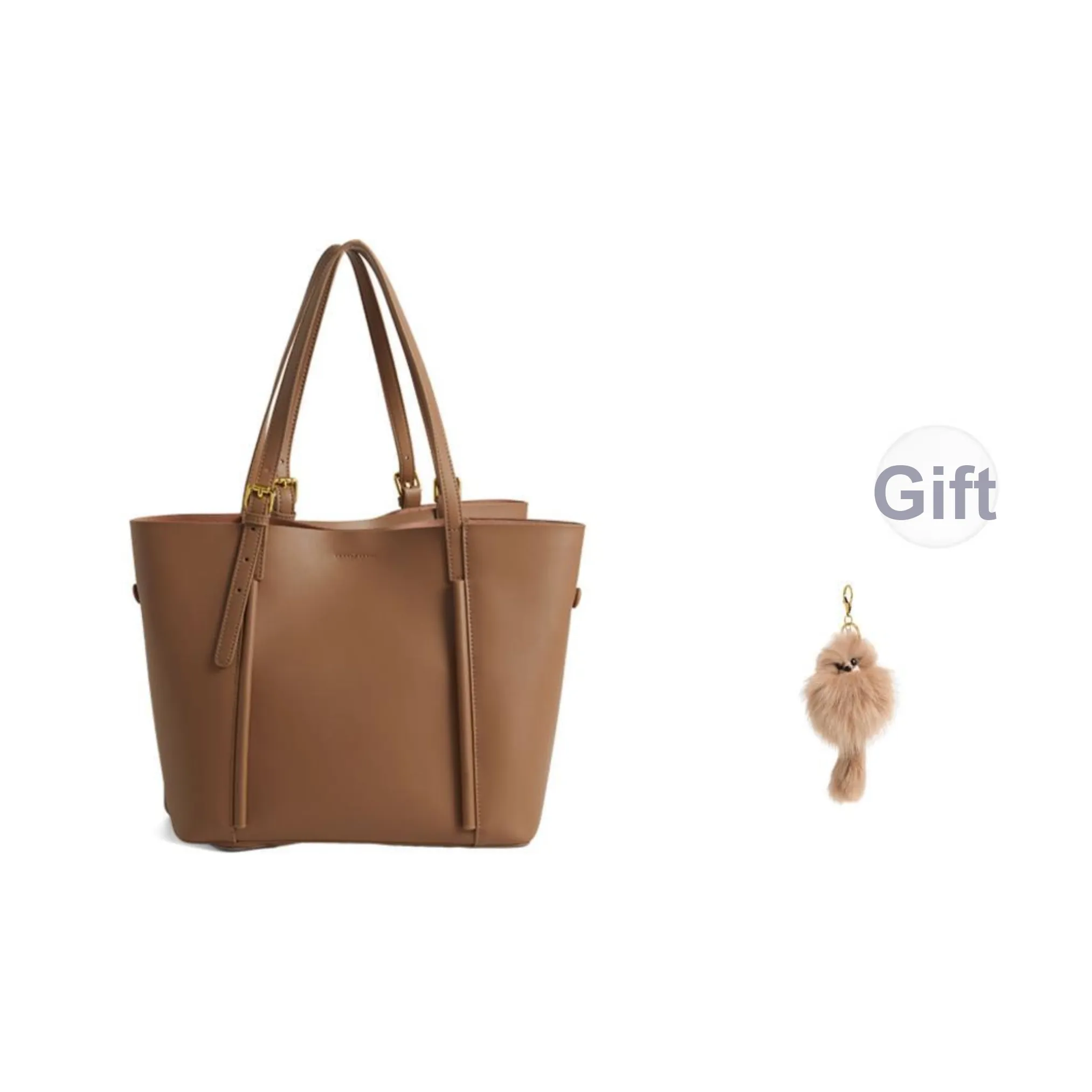 COCOEVA Top Grain Cow Leather Adjustable Shoulder Strap Commute Shoulder Bag Tubas Women's Caramel/Black