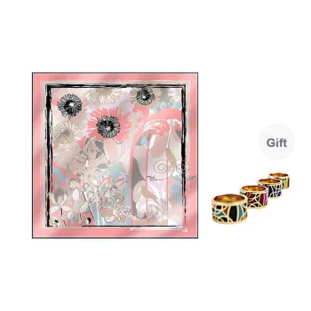 MARJAKURKI Silk Large Scarf Unisex
