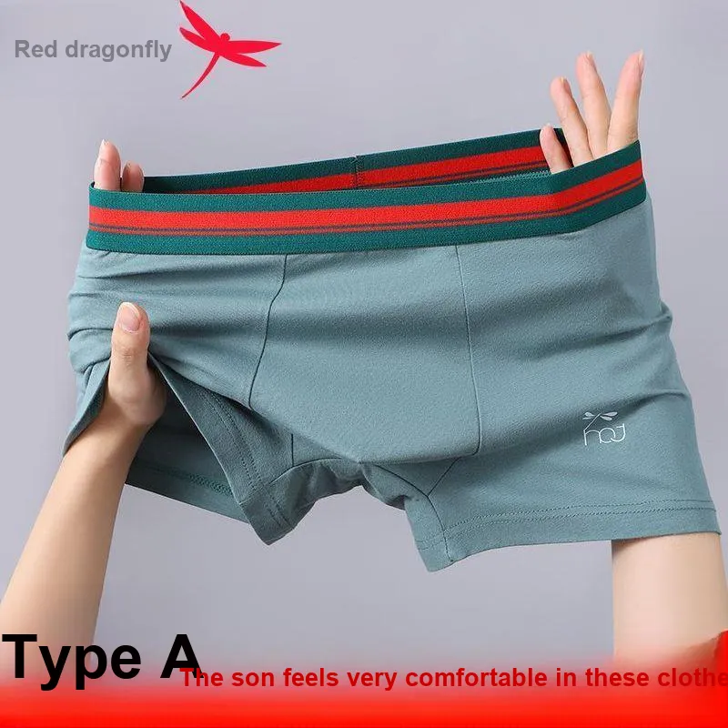 RED DRAGONFLY Cotton Panties Men's 3 Pack Gift Box Set-2