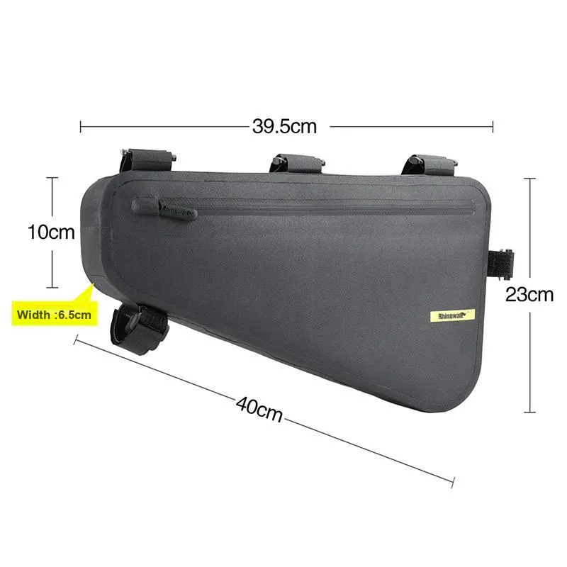 RHINOWALK· Riding Equipment Bar Headgear Pack Unisex 600D Polyester TPU 39.5*6.5*23/10cm Black-2