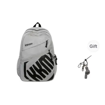 KAMLUI Nylon Backpack Regular Unisex Light Gray/Dark Gray/Black/Khaki/Jasper/Light Blue