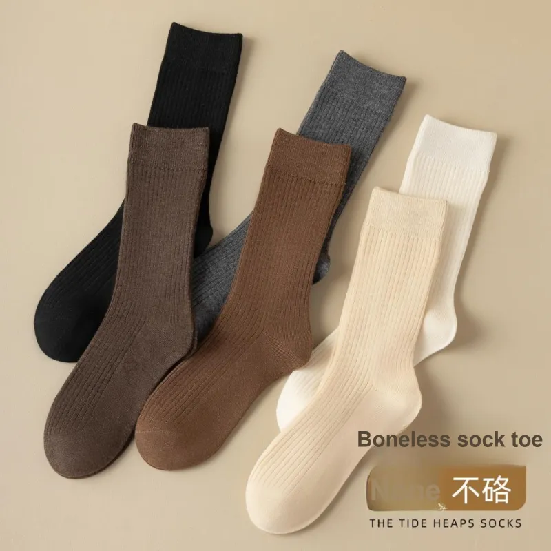 XXLLG Mid Calf Socks Women's Shopping Bag 4 Pack-3
