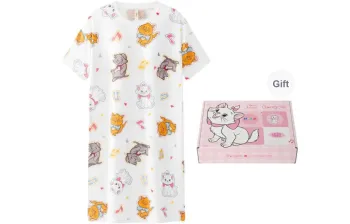 Gongdie x MALIMAO,LIANMINGKUAN Nightgown Women's Gift Box Set White