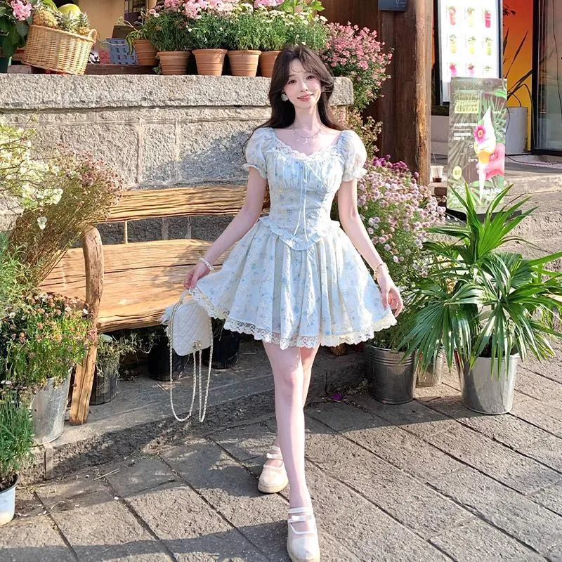 Peaches Peaches Short Sleeved Dress Women's-4
