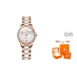 Rose Case White Dial Ceramic Strap Women's[Orange Heart Orange Box]