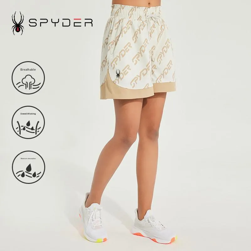 SPYDER STYLE Casual Shorts Women's Beige-4