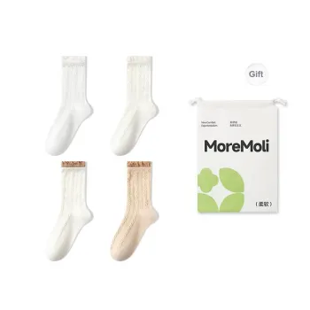 Moremoli Mid Calf Socks Women's 4 Pack