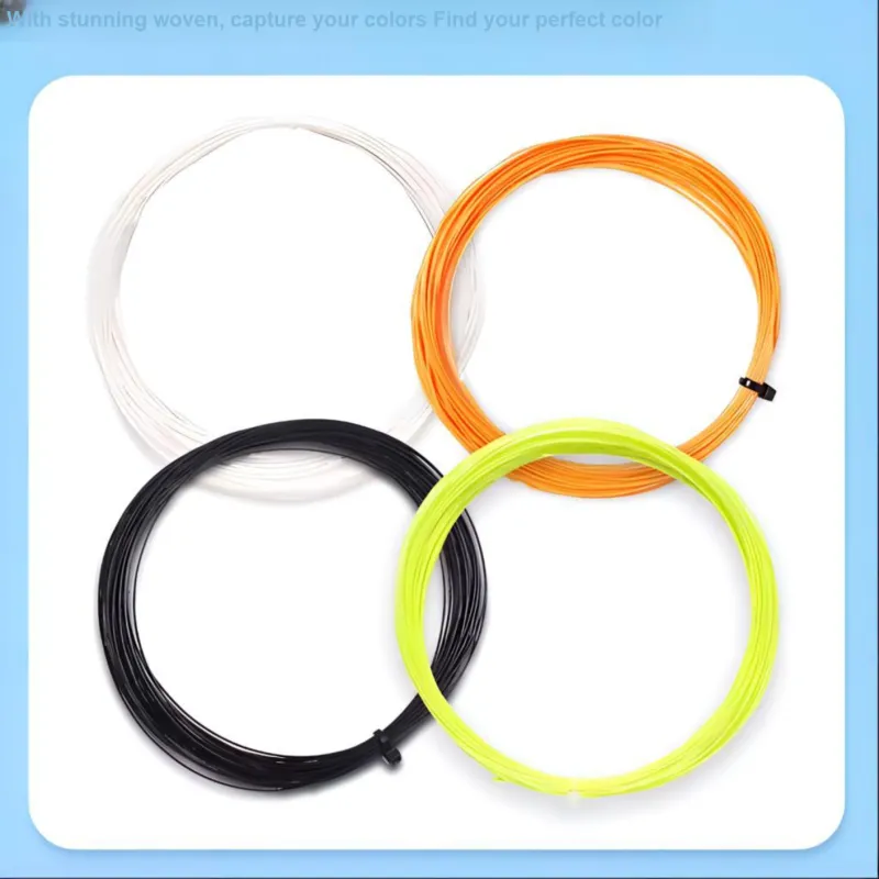 Kawasaki Badminton Racket Strings White Fine Nylon Unisex 10m-1