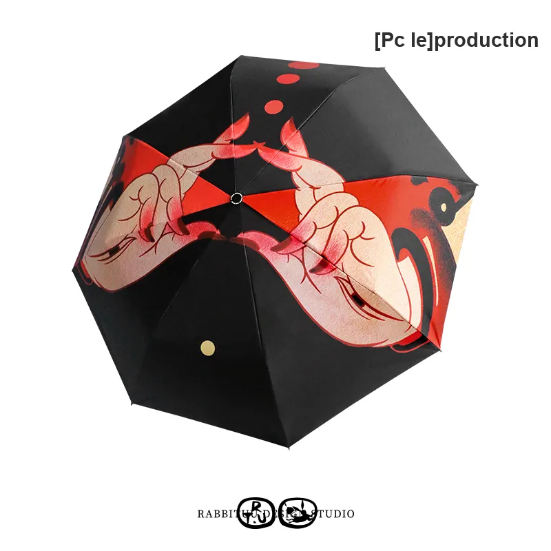 RABBITUU Henxi Movie Collection Designer Original Umbrella Trendy Folding Sun And Rain Umbrella-1