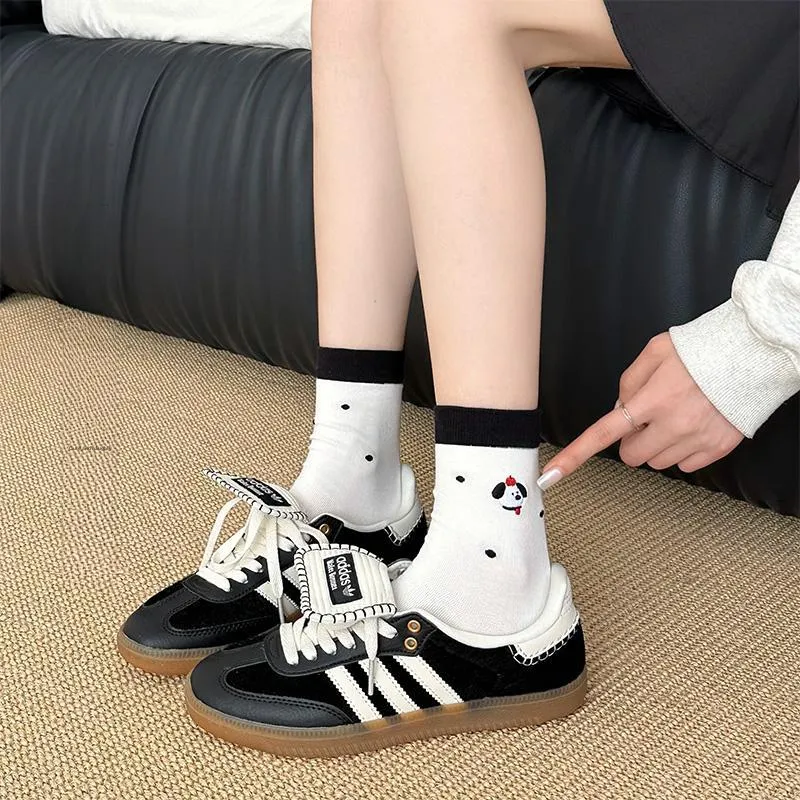 Moremoli Mid Calf Socks Women's 4 Pack-4