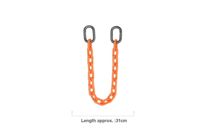 GUYI Acrylic Bag Strap Unisex Orange/Black-5
