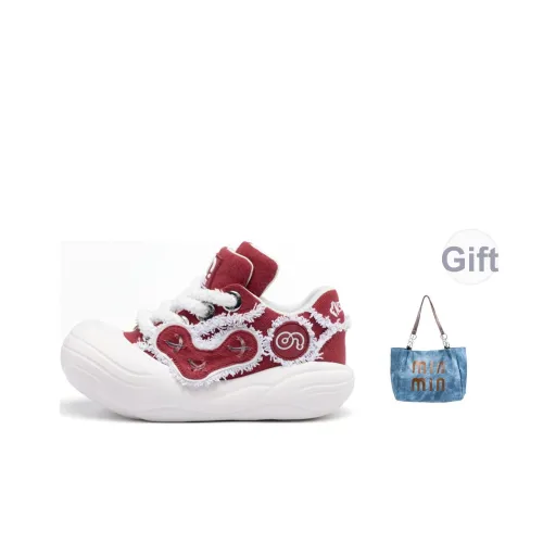 Размер CN Skate Slip-resistant и устойчивые к истиранию покрытие Низкий топ кеды Женские Белый Красный