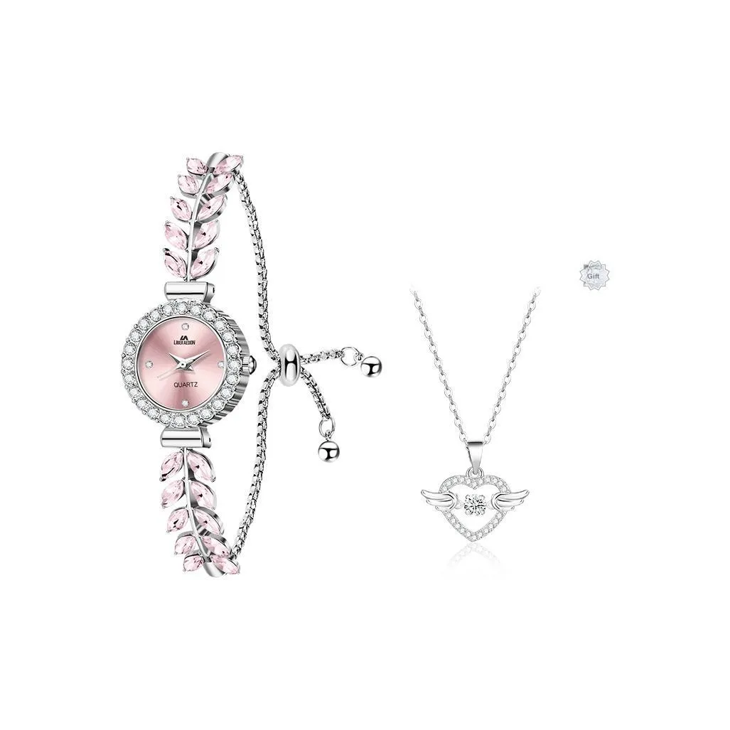 LIBER AEDON Кварцевый механизм серебристый циферблат женский