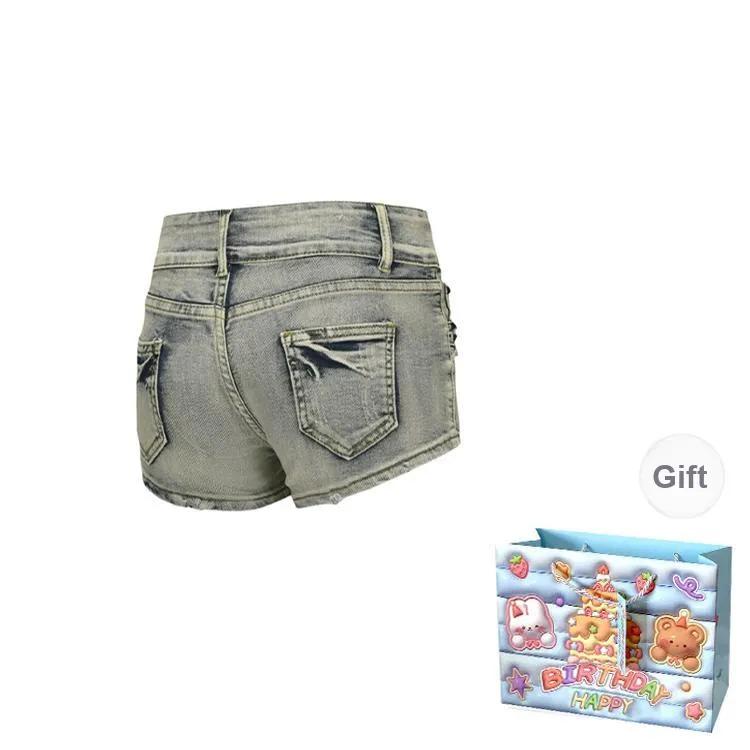 REMOULD Denim Shorts Women's Blue Shorts Shopping Bag-1