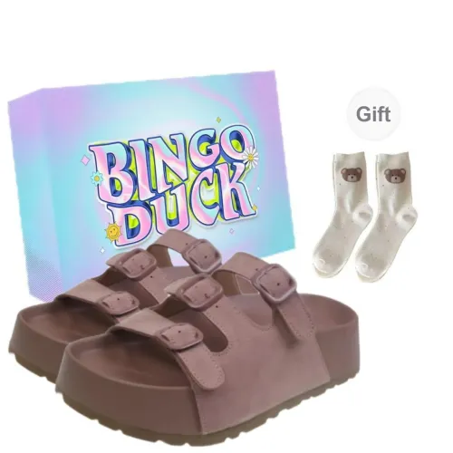 BINGO DUCK Abrasion Resistant Slide Slippers Women's