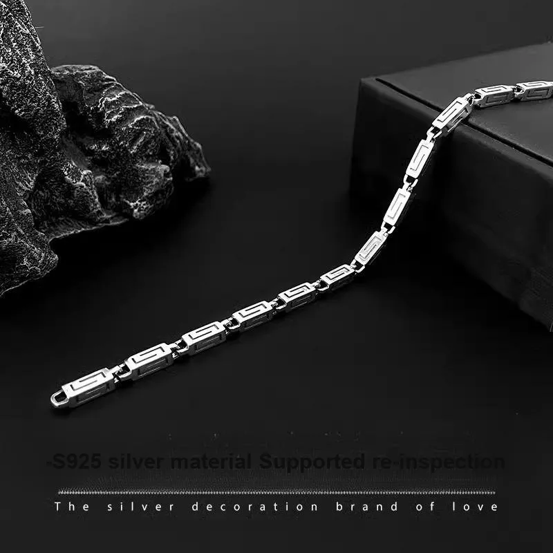 COISE S925 Silver Bracelets Men's-3