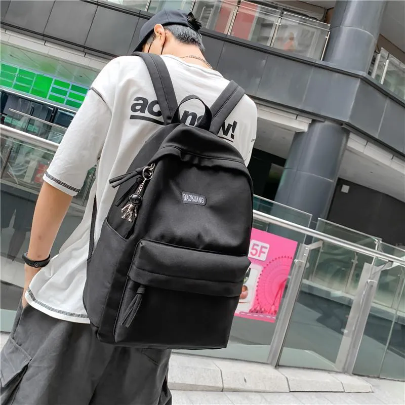 Deli Bear Oxford Travel Bags Backpack Regular Unisex Dark Gray/Blue/Black/Pink/White-17