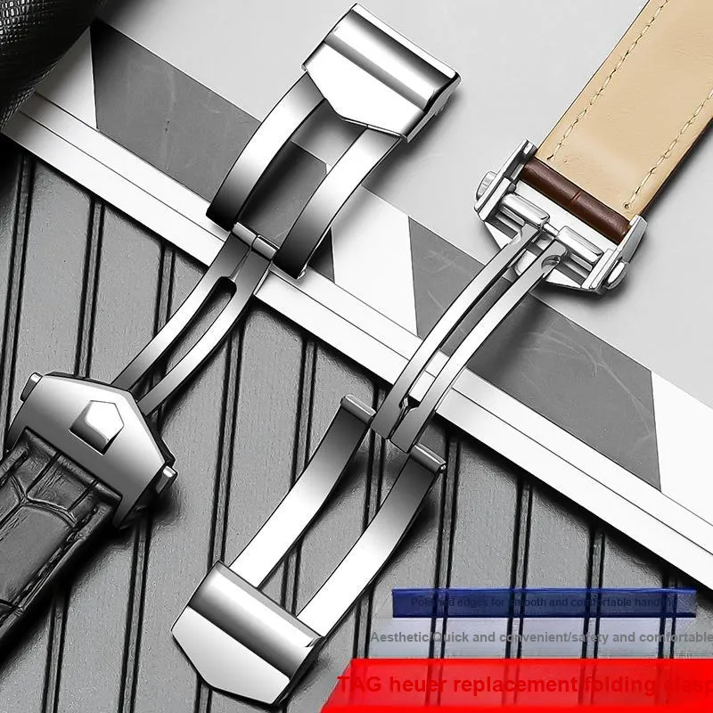 Gangjue TAG Heuer Compatibility Watch Band Genuine Leather Material-21