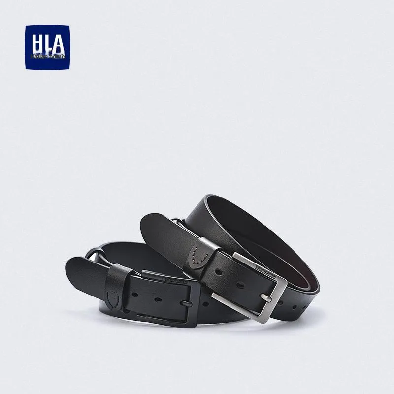 HLA Cow Leather Belt Men's 3.75cm-7