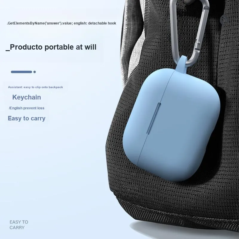 BLUEO Protective Case Apple Wireless Bluetooth Trendy Soft Shell Third Generation Silicone Headphone Cases-5